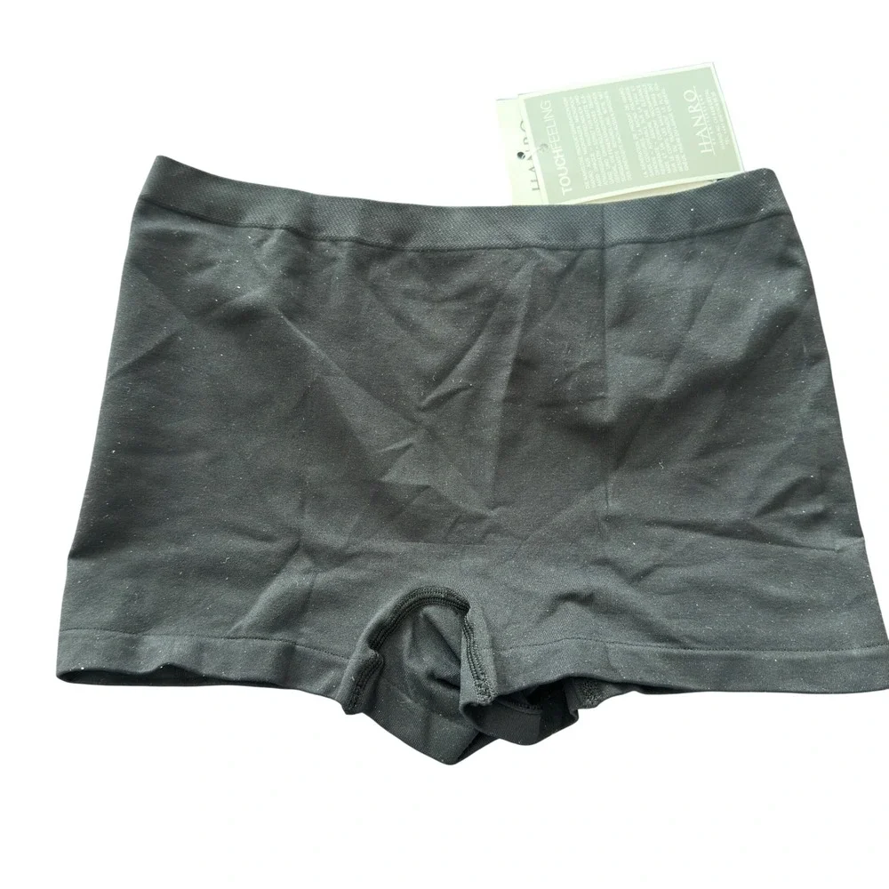 Hanro Touch Feeling Boyshort Black Micro Polyamide 1822 Set of 2 NWT Swiss - Picture 2 of 9